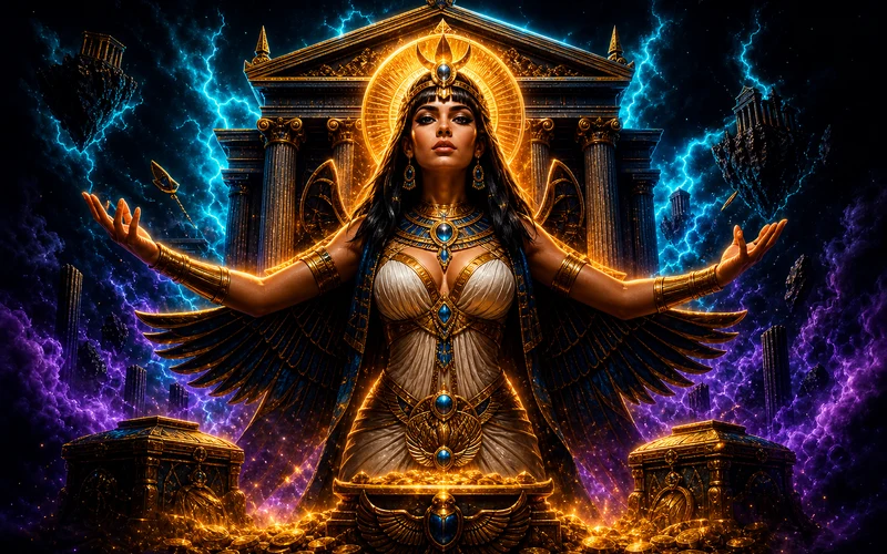 Mega Moolah Isis, slot Microgaming, ikon game