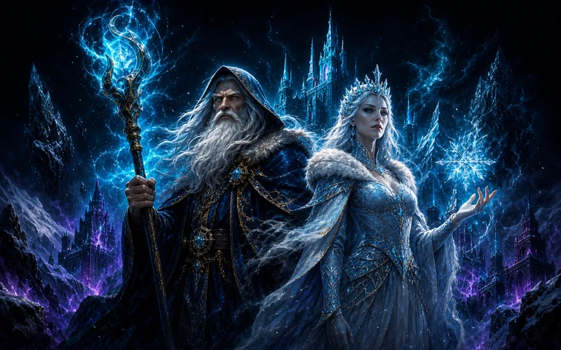 Merlin and the Ice Queen Morgana, slot Play'n GO, ikon game