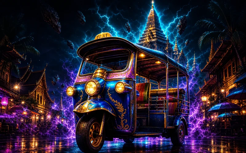 Tuk Tuk Thailand, slot Habanero, ikon game